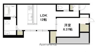 ラフィネ・フルール【1階】の間取り
