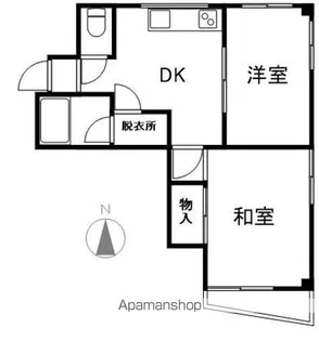 ガーデンスクエア武蔵小山【102号室】の間取り