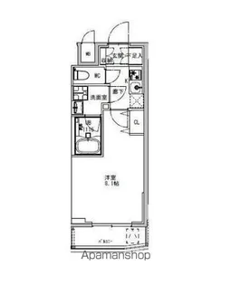 SーRESIDENCE両国PARKSIDE【7階】の間取り