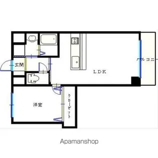 カーサフェリース春日町【303号室】の間取り