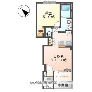 MAISON CHOU CHOU(メゾンシュシュ)【1階】の間取り