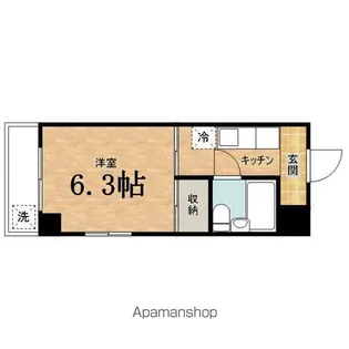 ベルス旭が丘【4階】の間取り