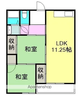 スカイマンション【202号室】の間取り