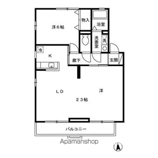 アルカディアGHI GHI【2階】の間取り