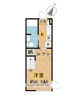 ロフトヌーク【104号室】の間取り