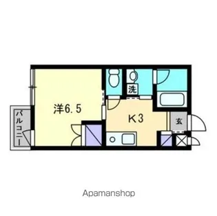 ジャンヌ喜与町【110号室】の間取り