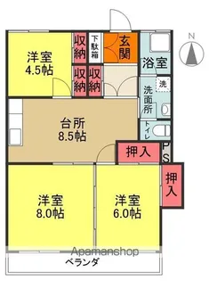 エールシャイン【302号室】の間取り