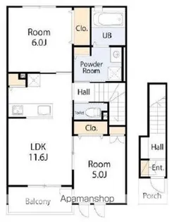 サウスサンド【2階】の間取り