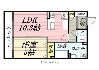 パークサイド上末吉【3階】の間取り