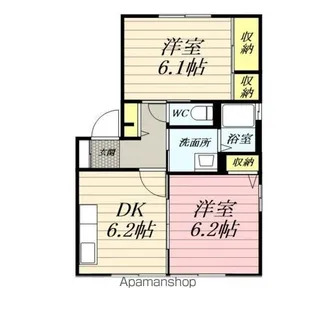 ディアスさくらまち【101号室】の間取り