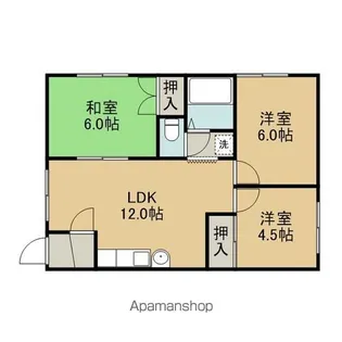 メゾンサンリツ【201号室】の間取り