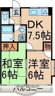 SOCIAYAMANE【306号室】の間取り