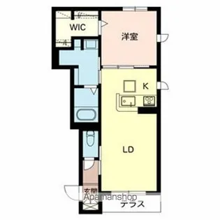 シャーメゾンドゥース【1階】の間取り