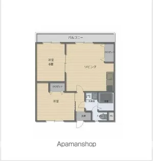 ルーミング別府【202号室】の間取り