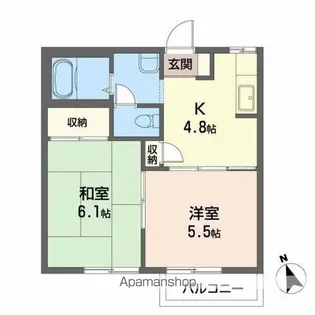 ビレッジアルファ【2階】の間取り