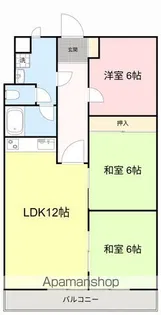 シーアイマンション北仙台【9階】の間取り