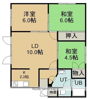 ピアパレス川原【201号室】の間取り