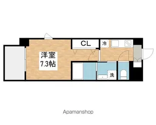 パルティール桜山【701号室号室】の間取り