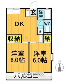 セレス壱番館【205号室】の間取り