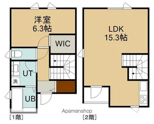 ランソン湯浜【1階】の間取り