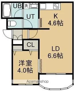 MAP【202号室】の間取り