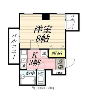 パープルステージ横浜【5階】の間取り