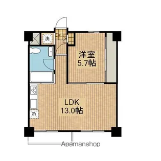 ASレジデンス材木町【803号室】の間取り