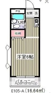 サンブライト12(E−105)【4階】の間取り