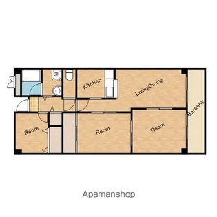 エイト貝塚【103号室】の間取り