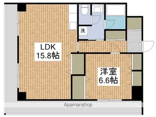 エスポワール新潟【4階】の間取り