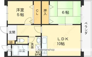 エクリュⅡ【202号室】の間取り