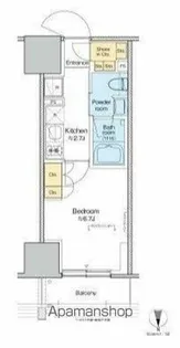 プラウドフラット四谷三丁目【10階】の間取り