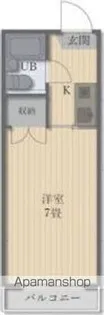 第2ヴィラあさの【408号室】の間取り