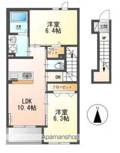 LULU AINA(ルルアイナ)【2階】の間取り