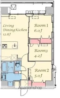 スプランディッド上野NORTH【6階】の間取り