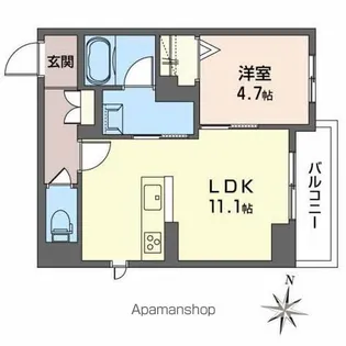 VALORE錦町【202号室】の間取り