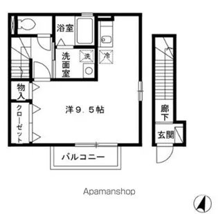 ピースサル【2階】の間取り