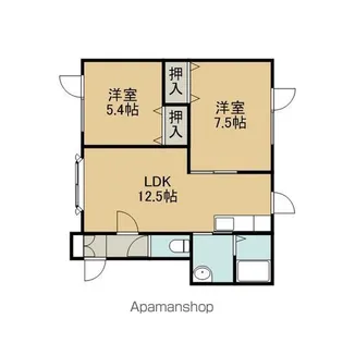 ノーザンベル【1階】の間取り