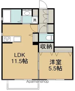 クレスティーク【101号室】の間取り