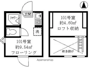 ティ・アーモ コンチェルト【101号室】の間取り