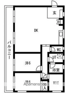 マンション杉【3A号室】の間取り