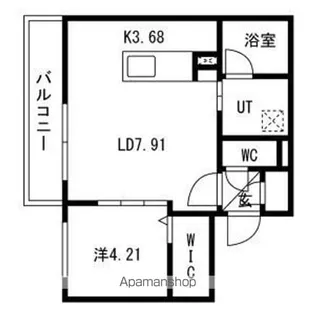 ciel幌平橋【3階】の間取り