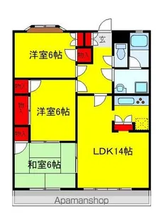 シャンベルタン我孫子【2階】の間取り