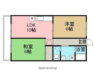 サンハイツ富士見【3階】の間取り