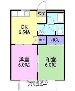 ベルシオン長岡【2階】の間取り