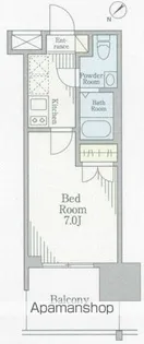 パークキューブ北松戸【8階】の間取り