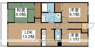 ダイアパレス医学町【902号室】の間取り
