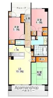 グランループ【8階】の間取り