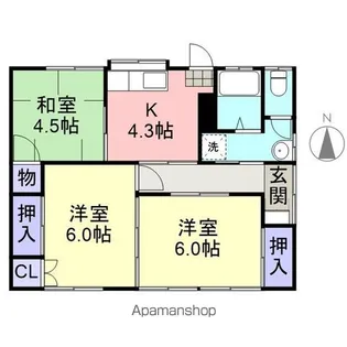 福島県伊達郡桑折町字桑島一【一戸建】の間取り