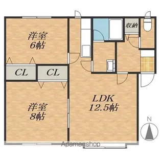 アペックスⅠ【1階】の間取り